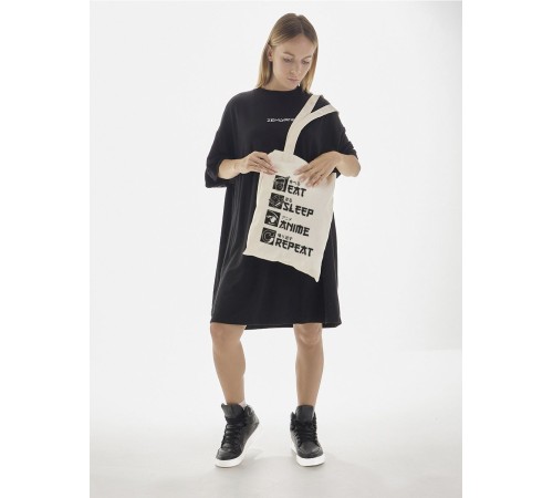 Sharp& Сумка шоппер белый Аниме женская с принтом