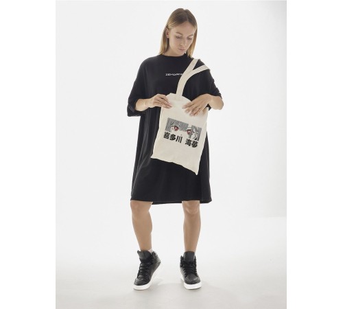 Sharp& Сумка шоппер белый Аниме женская с принтом