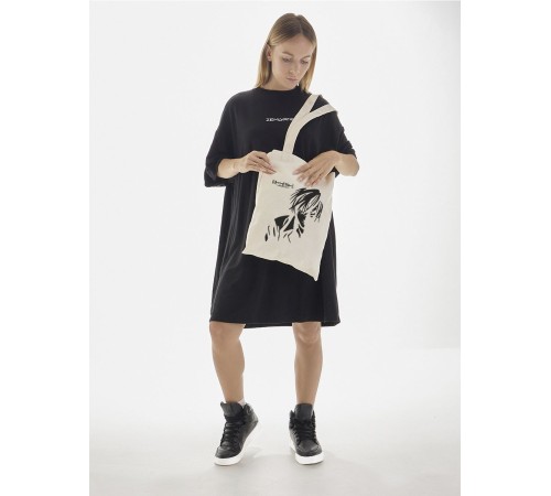 Sharp& Сумка шоппер белый Аниме женская с принтом