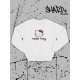 Толстовки, свитшоты и худи Hello Kitty Sharp&Shop Свитшот Hello Kitty белый оверсайз толстовка Куроми