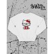 Толстовки, свитшоты и худи Hello Kitty Sharp&Shop Свитшот Hello Kitty белый оверсайз толстовка Куроми