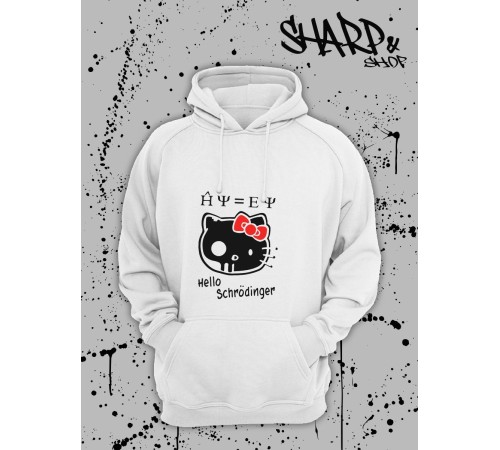 Толстовки, свитшоты и худи Hello Kitty Sharp&Shop Худи Hello Kitty белое оверсайз Куроми кофта дрейн гранж