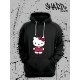 Толстовки, свитшоты и худи Hello Kitty Sharp&Shop Худи Hello Kitty черное оверсайз Куроми кофта дрейн гранж