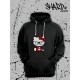 Толстовки, свитшоты и худи Hello Kitty Sharp&Shop Худи Hello Kitty черное оверсайз Куроми кофта дрейн гранж