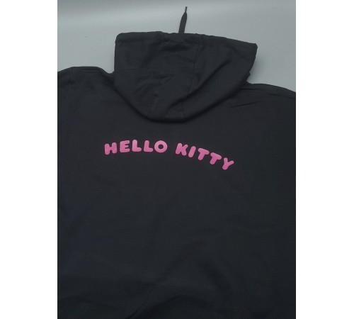 Толстовки, свитшоты и худи Hello Kitty Sharp&Shop Худи Hello Kitty черное оверсайз Куроми кофта дрейн гранж