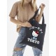 Шоппер Hello Kitty Куроми Sharp& Сумка шоппер черный Аниме Hello Kitty Куроми дрейн тканевая