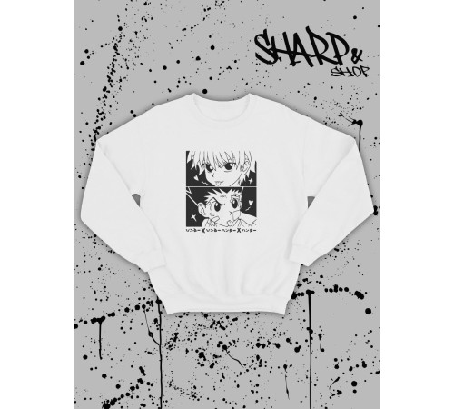 Sharp@Shop Свитшот Аниме белый оверсайз токийский Гуль Ахегао хентай