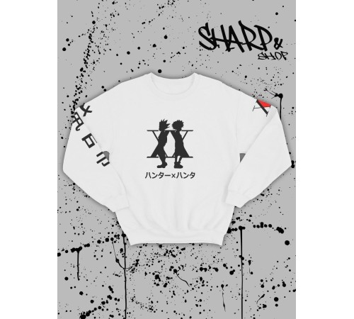 Sharp@Shop Свитшот Аниме белый оверсайз ахегао Токийский Гуль