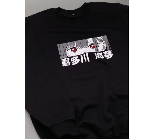 Sharp@Shop Свитшот Аниме черный оверсайз Кагуя Токийский Гуль дрейн