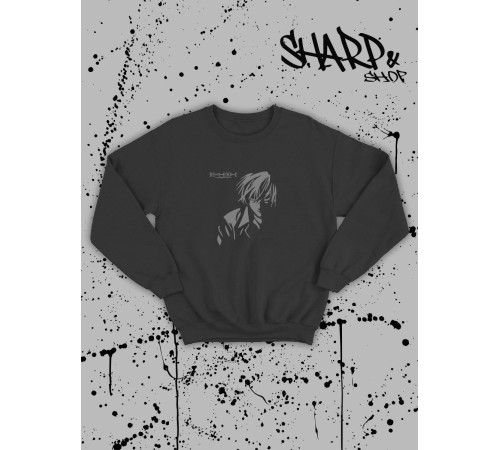 Sharp@Shop Свитшот Аниме черный оверсайз Кагуя Токийский Гуль дрейн