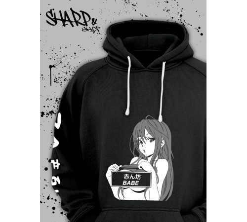 Sharp@Shop Худи оверсайз с принтом Аниме Дрейн блич