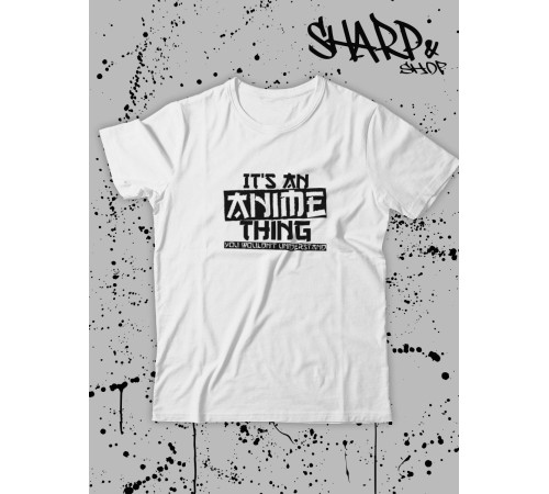 Футболка Аниме оверсайз Sharp&Shop Женская футболка аниме оверсайз унисекс с принтом
