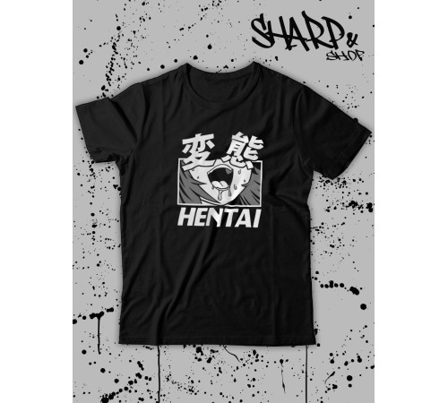 Футболка Аниме оверсайз Sharp&Shop Футболка с принтом оверсайз Ahegao