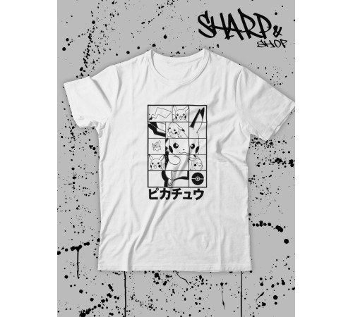 Футболка Аниме оверсайз Sharp&Shop Футболка оверсайз anime унисекс мужская