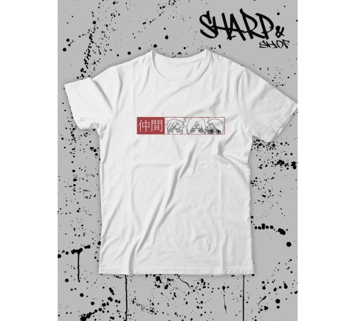 Футболка Аниме оверсайз Sharp&Shop Футболка оверсайз anime унисекс мужская