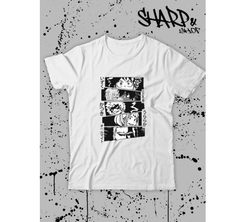 Футболка Аниме оверсайз Sharp&Shop Футболка оверсайз anime унисекс мужская