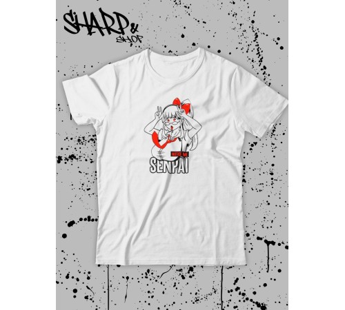 Футболка Аниме оверсайз Sharp&Shop Футболка оверсайз anime унисекс мужская