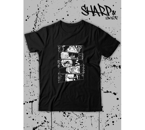 Футболка Аниме оверсайз Sharp&Shop Футболка оверсайз аниме Хентай Дрейн Ахегао