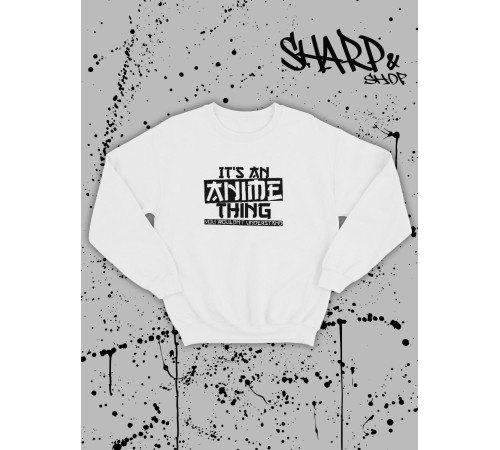 Свитшоты Аниме оверсайз Sharp&Shop Свитшот с принтом мужской anime ахегао куроми