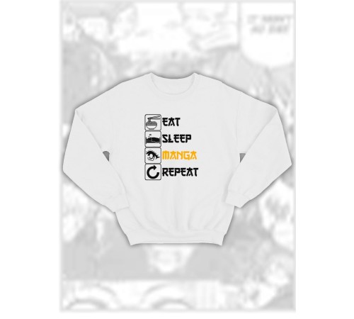 Свитшоты Аниме оверсайз Sharp&Shop Свитшот с принтом оверсайз кагуя ахегао