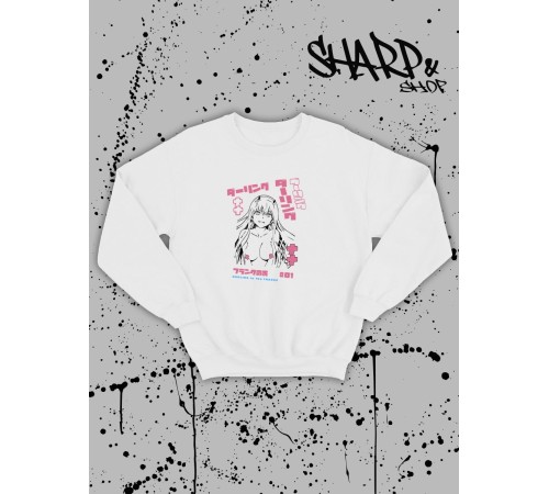 Свитшоты Аниме оверсайз Sharp&Shop Свитшот с принтом оверсайз кагуя ахегао