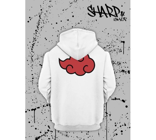 Худи Аниме оверсайз Sharp&Shop Аниме худи мужское оверсайз с принтом белое