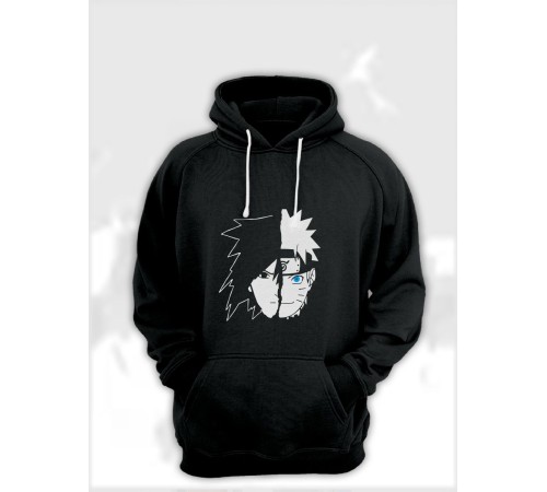 Худи Аниме оверсайз Sharp&Shop Аниме худи мужское оверсайз с принтом черное