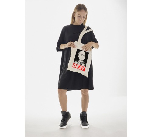 Сумки шопперы с принтом Аниме Sharp&Shop Эко сумка шоппер аниме бежевый с принтом без молнии