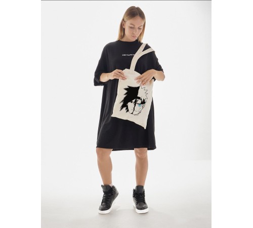 Сумки шопперы с принтом Аниме Sharp&Shop Эко сумка шоппер аниме бежевый с принтом без молнии