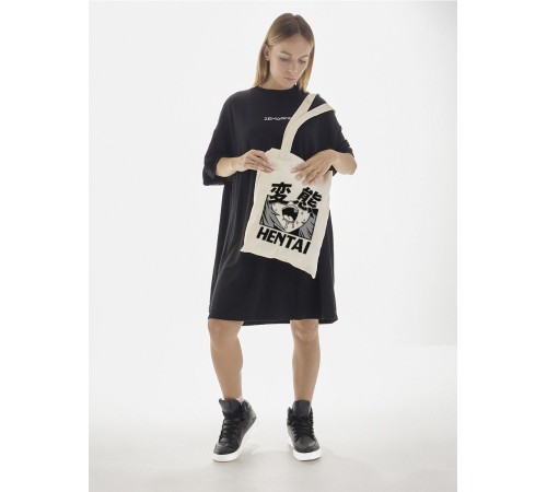 Сумки шопперы с принтом Аниме Sharp&Shop Эко сумка шоппер аниме бежевый с принтом без молнии