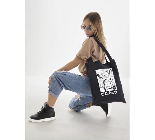 Сумки шопперы с принтом Аниме Sharp&Shop Эко сумка шоппер аниме черный с принтом без молнии