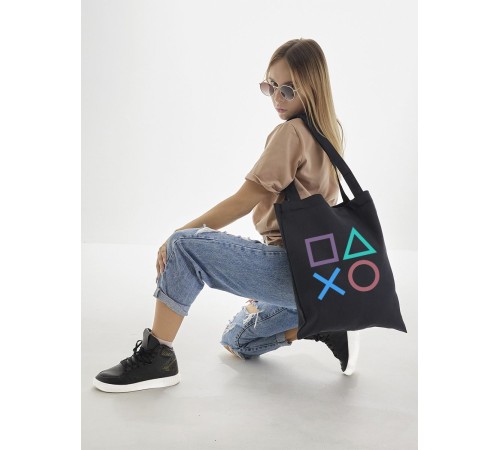 Сумки шопперы с принтом Аниме Sharp&Shop Эко сумка шоппер аниме черный с принтом без молнии