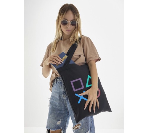 Сумки шопперы с принтом Аниме Sharp&Shop Эко сумка шоппер аниме черный с принтом без молнии