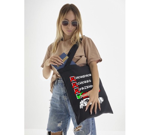 Сумки шопперы с принтом Аниме Sharp&Shop Эко сумка шоппер аниме черный с принтом без молнии