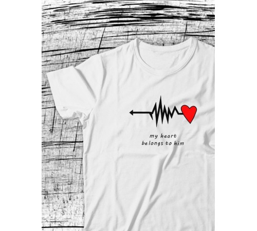 Парные футболки Sharp&Shop Парные футболки для влюбленных парня девушки пар с надписями