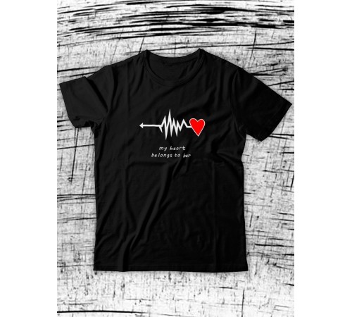 Парные футболки Sharp&Shop Парные футболки для влюбленных парня девушки пар с надписями