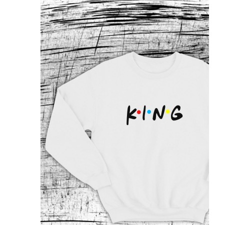 Парные свитшоты Sharp&Shop Парные толстовки для влюбленных свитшоты с принтом оверсайз