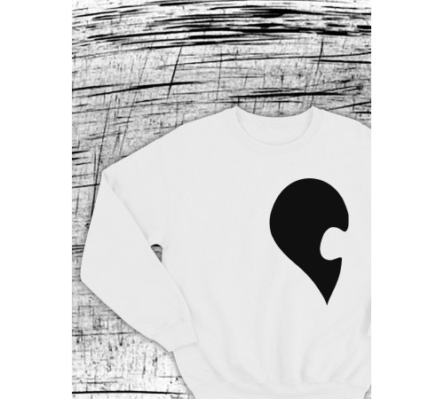 Парные свитшоты Sharp&Shop Парные толстовки для влюбленных свитшоты с принтом оверсайз