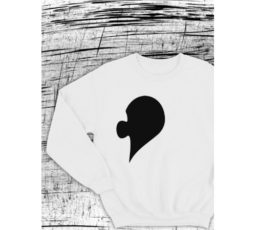 Парные свитшоты Sharp&Shop Парные толстовки для влюбленных свитшоты с принтом оверсайз