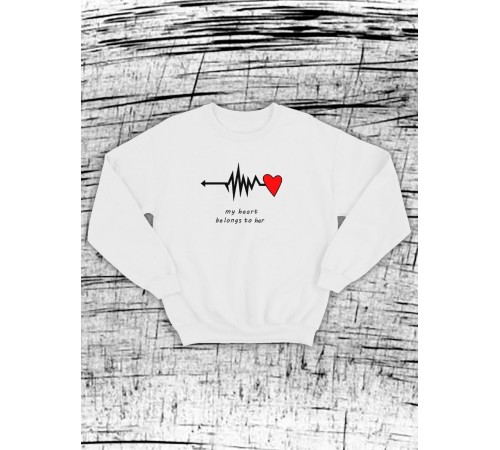 Парные свитшоты Sharp&Shop Парные толстовки для влюбленных свитшоты с принтом оверсайз