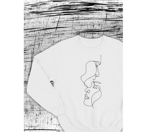 Парные свитшоты Sharp&Shop Парные толстовки для влюбленных свитшоты с принтом оверсайз