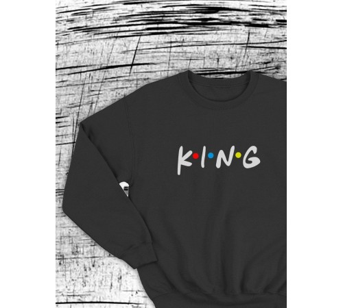 Парные свитшоты Sharp&Shop Парные толстовки для влюбленных свитшоты с принтом оверсайз