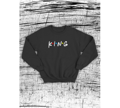 Парные свитшоты Sharp&Shop Парные толстовки для влюбленных свитшоты с принтом оверсайз