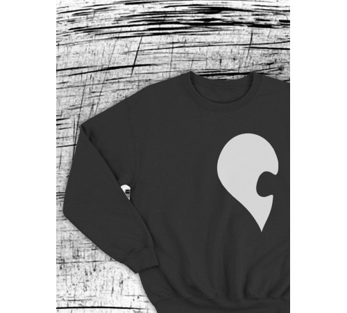 Парные свитшоты Sharp&Shop Парные толстовки для влюбленных свитшоты с принтом оверсайз