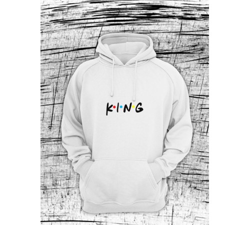 Парные худи Sharp&Shop Парные худи для влюбленных с принтом надписями оверсайз