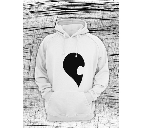 Парные худи Sharp&Shop Парные худи для влюбленных с принтом надписями оверсайз