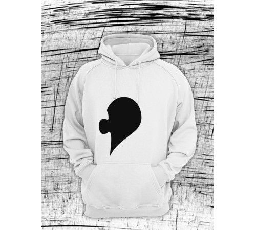 Парные худи Sharp&Shop Парные худи для влюбленных с принтом надписями оверсайз