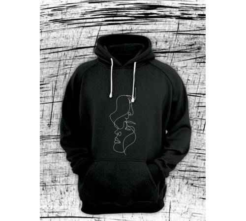 Парные худи Sharp&Shop Парные худи для влюбленных с принтом надписями оверсайз