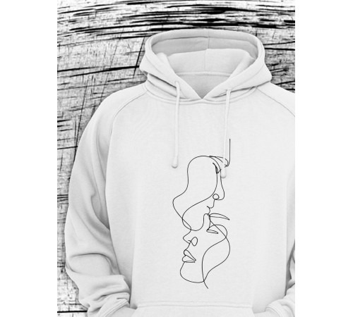 Парные худи Sharp&Shop Парные худи для влюбленных с принтом надписями оверсайз