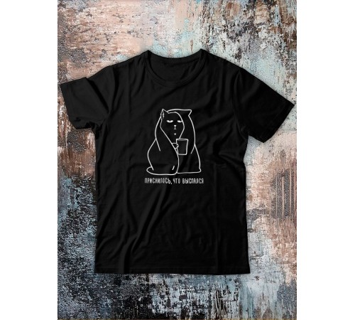 Футболка оверсайз с принтом с приколом Sharp&Shop Футболка с мемом котом принтом надписями оверсайз унисекс